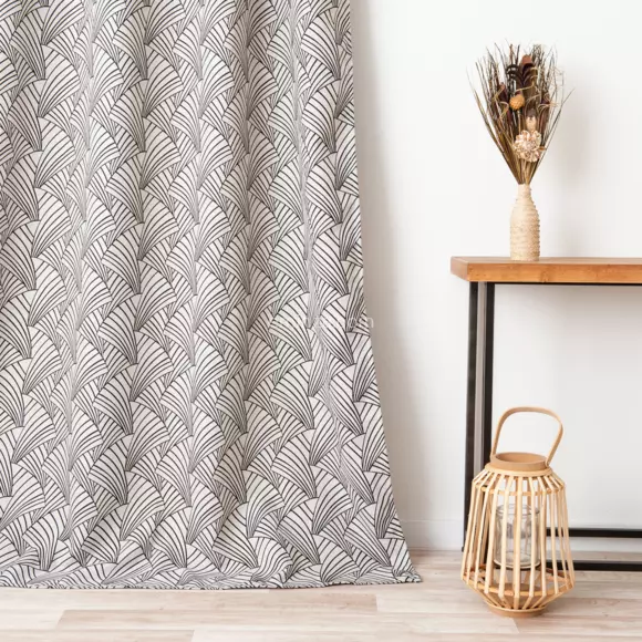 Cortina (135 x 250 cm) Ardeco Negro 3