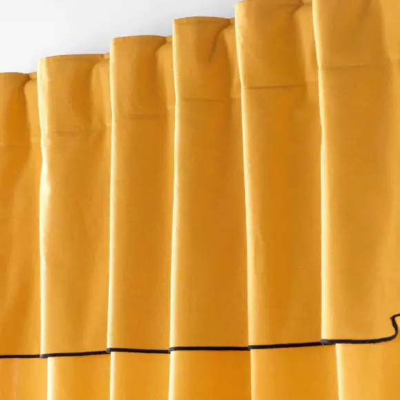 Rideau coton recyclé (140 x 240 cm) Mistraline Jaune moutarde 3