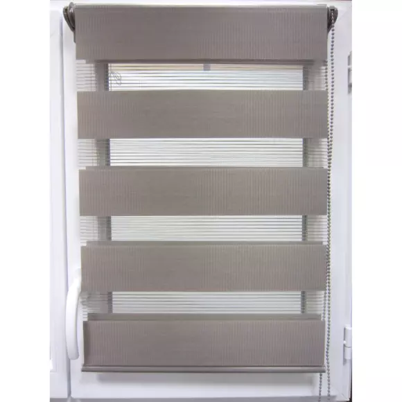 Store enrouleur Jour / Nuit (90 x 180 cm) Taupe 2