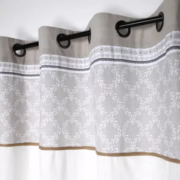 Cortina semi opaca (140 X 260 cm) Delila Beige 2