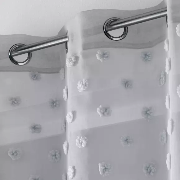 Visillo (140 x 240 cm) Melusine Gris 2