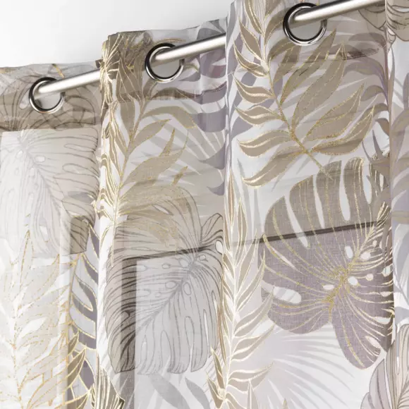 Visillo (140 x 280 cm) Mogador Gris 2