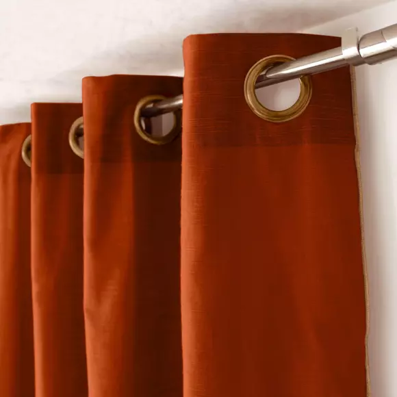 Rideau coton (140 x 240 cm) Vegetalis Cognac 2