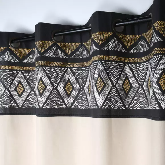 Rideau (140 x 260 cm) Ethnograf Noir 2
