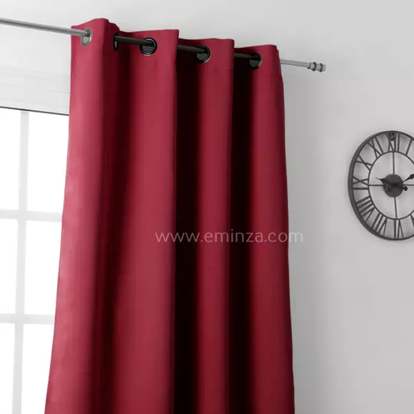 Rideau occultant (140 x H280 cm) Notte Rouge 3