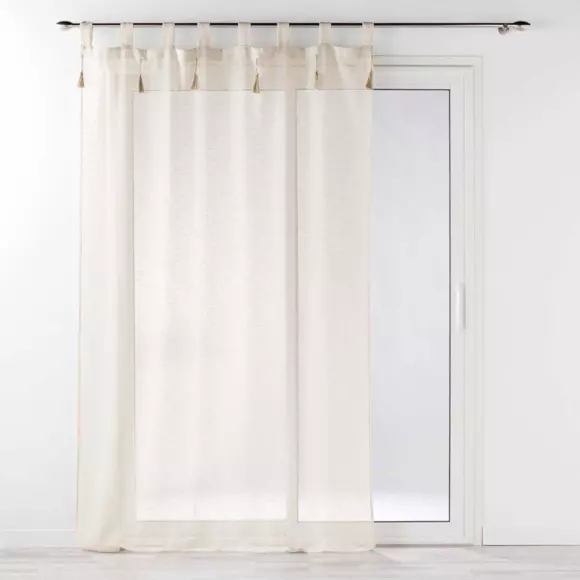 Visillo con trabillas (140 x 240 cm) Dalila Crudo 2