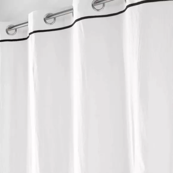 Rideau coton lavé (135 x 240 cm) Linette Blanc 2