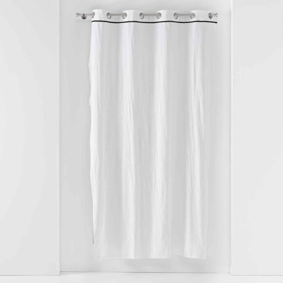 Cortina  semi-opaca algodón lavado (135 x 240 cm) Linette Blanco 3