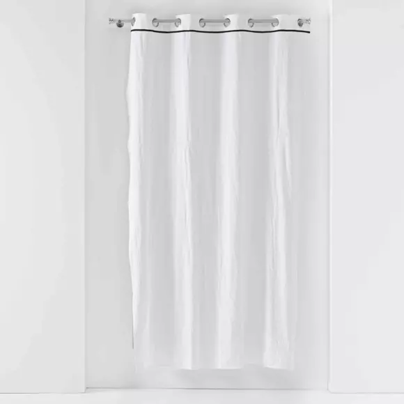 Rideau coton lavé (135 x 240 cm) Linette Blanc 3