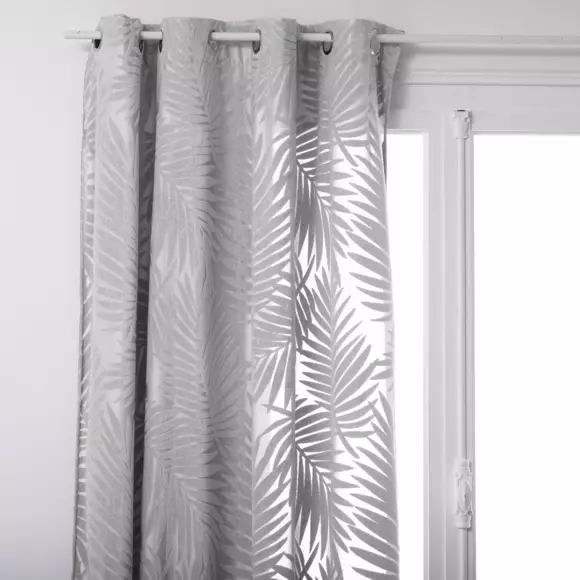 Cortina semi-opaca (140 x 260 cm) Bela Gris claro 3
