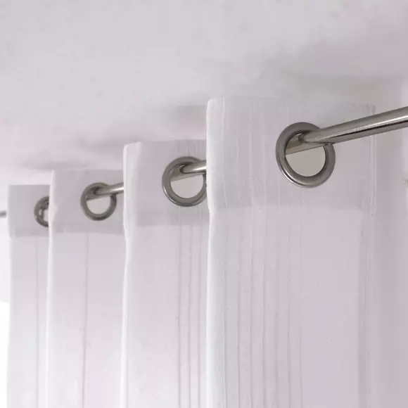 Rideau coton recyclé (140 x 240 cm) Bombay Blanc 2