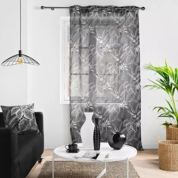 Vitrage (140 x 280 cm) Cabana Zwart