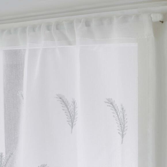 Coppia di tende trasparenti (60 x 120 cm) Calisson Bianco 2
