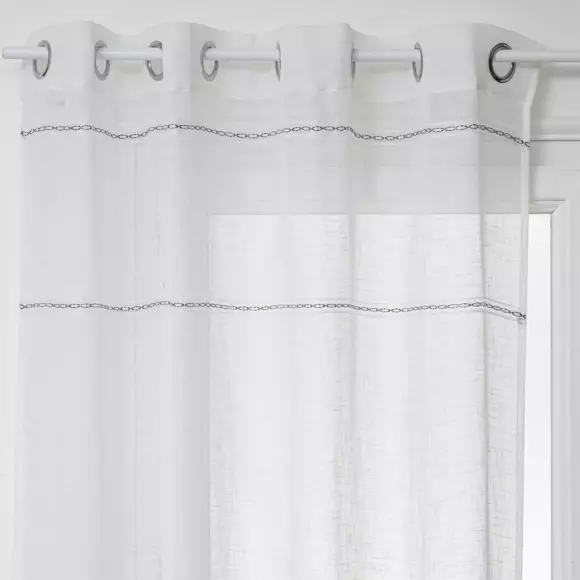 Vitrage (140 x 240 cm) Indi Wit 3