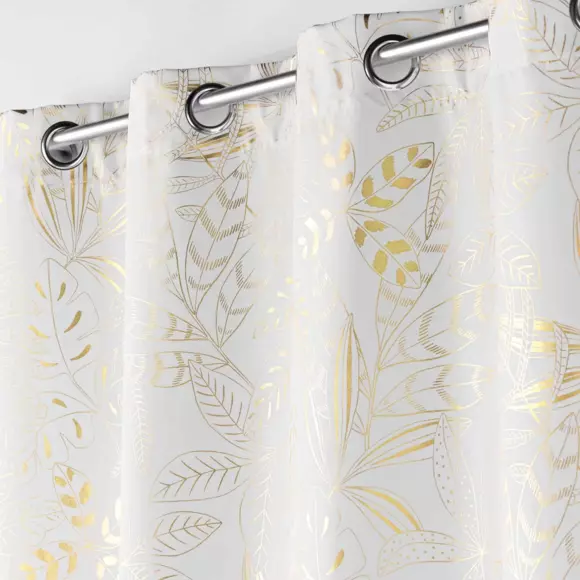 Cortina  semi-opaca(140 x 280 cm) Belflor Blanco 2