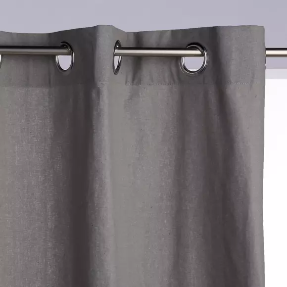 Cortina semi opaca (140 x 260 cm) Datara Gris claro 3