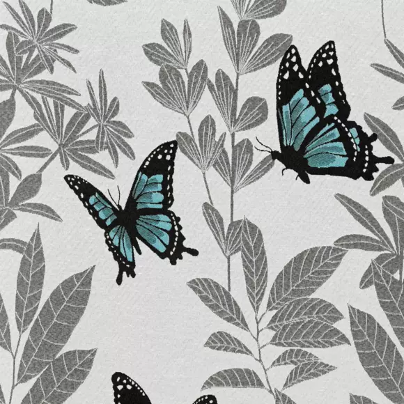 Cortina semi-opaca (140 x 270 cm) Mariposa Azul 3