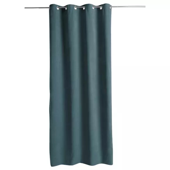 Rideau velours (140 x 260 cm) Memo Bleu canard 4
