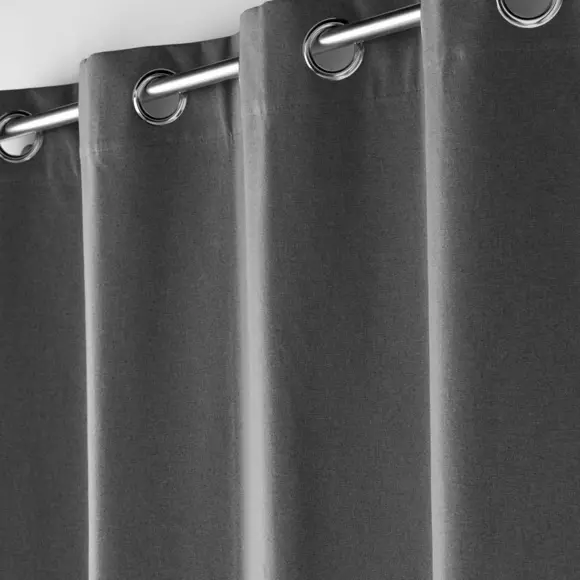 Rideau occultant isolant (135 x 260 cm) Occultiss Gris anthracite 2