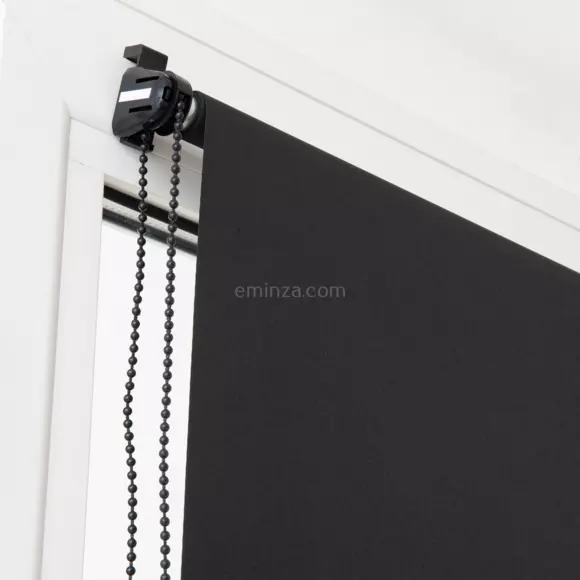 Store enrouleur occultant (45 x 180 cm) Uni Noir 2
