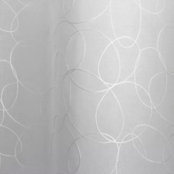 Visillo bordado (140 x 240 cm) Galet Blanco 3
