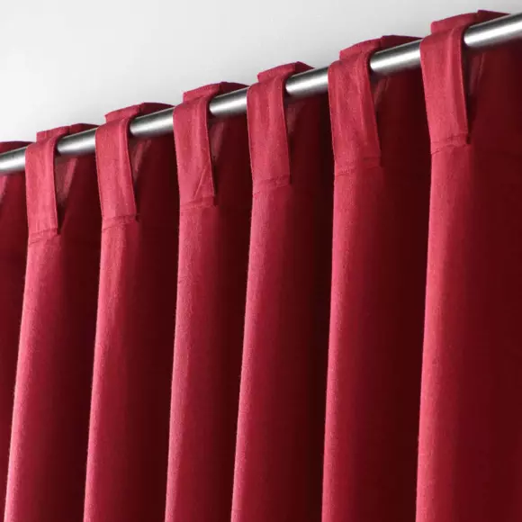 Cortina  semi-opaca algodón reciclable (140 x 240 cm) Mistraline Burdeos 2