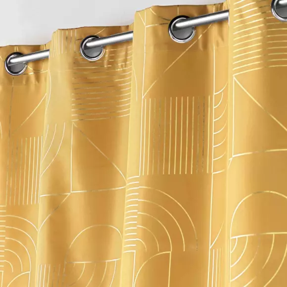 Cortina  semi-opaca(140 x 260 cm) Lineor Amarillo 3