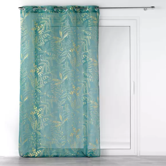 Visillo (140 x 280 cm) Belflor Verde esmeralda 3