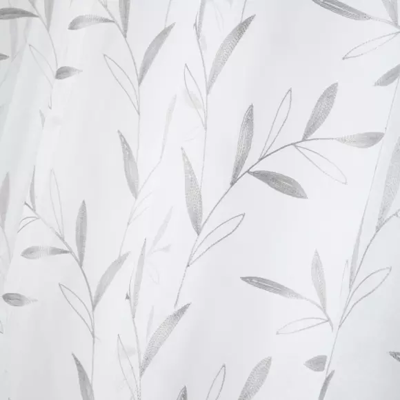 Visillo (140 x 260 cm) Palmata Gris perla 2