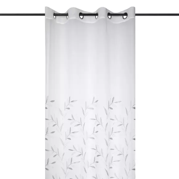 Vitrage (140 x 260 cm) Palmata Parelgrijs 3