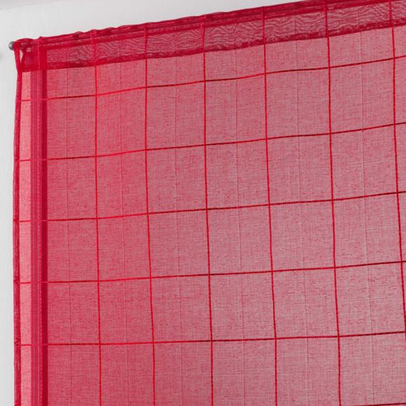 Coppia di tendine trasparenti (60 x 90 cm) Eulalie Rosso 2