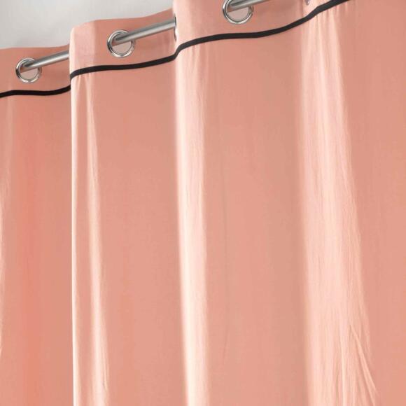 Vorhang aus gewaschener Baumwolle (135 x 240 cm) Linette Rosa 3