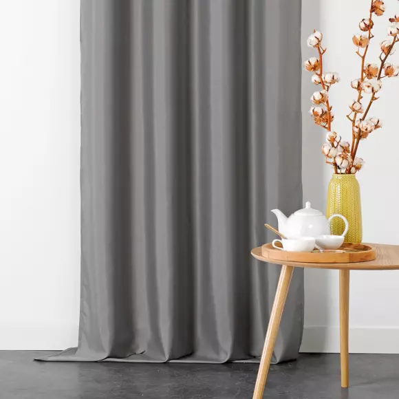 Cortina ignífuga (135 x 240 cm) Doble Nat  Gris 3