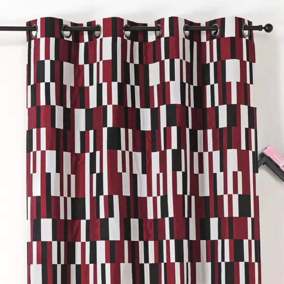 Cortina semi-opaca (140 x 260 cm) Domino Rojo 3