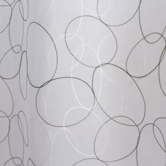 Voilage brodé (140 x 240 cm) Galet Gris 3