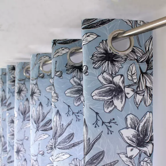 Rideau (135 x 240 cm) Lily Bleu 2