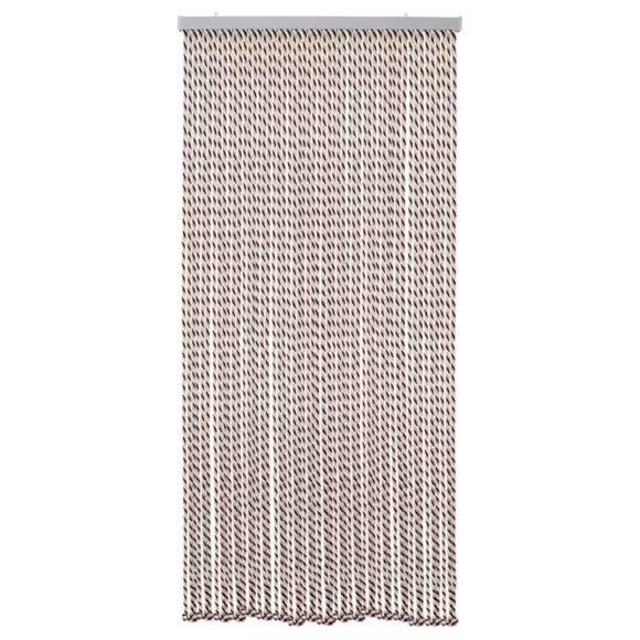 Cortina de puerta Nate Beige y Marrón 2