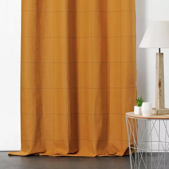 Cortina semi opaca (135 x 260 cm) Juliette Carreau Amarillo 2
