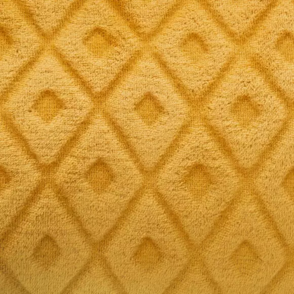 Plaid doux (230 cm) 3D Losange Jaune ocre 3