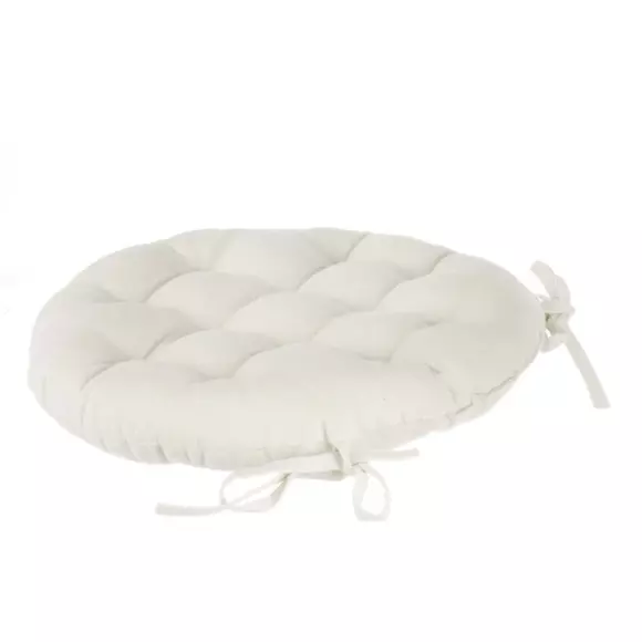 Coussin de chaise rond Datara Ivoire 2