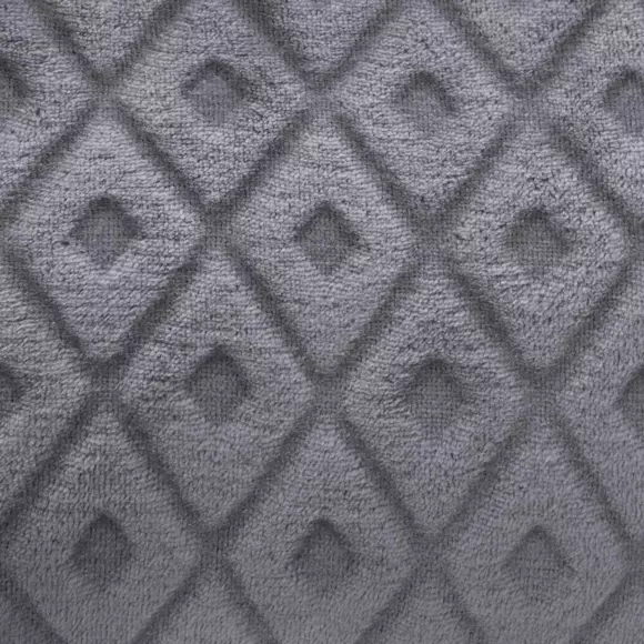 Manta suave (230 cm) 3D Rombos Gris oscuro 3