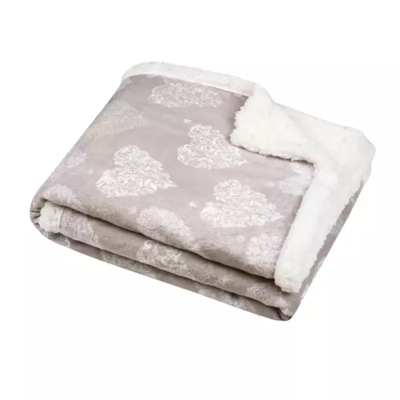 Plaid morbido (160 cm) Adelaïde Beige 3