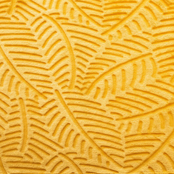 Manta suave (150 cm) 3D Hoja Amarillo ocre 3