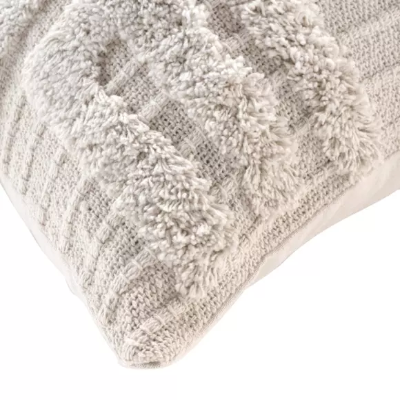 Funda para cojín cuadrado en algodón (40 cm) Alixia Beige