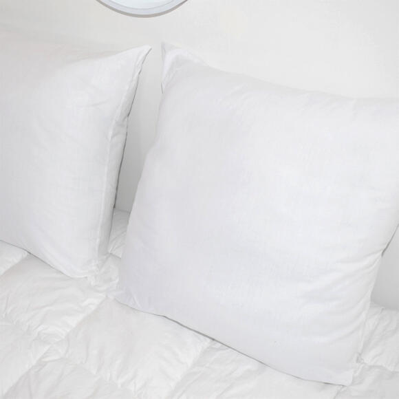 Lote de 2 almohadas cuadradas (60 cm) Volume Blanco 2