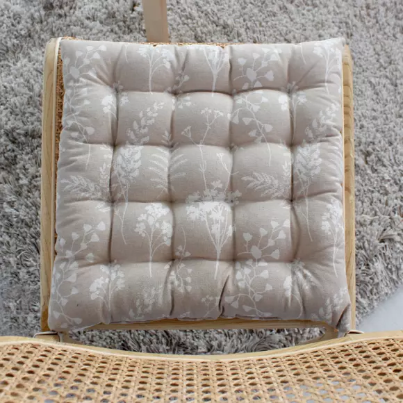 Coussin de chaise carré Herbier Beige 2