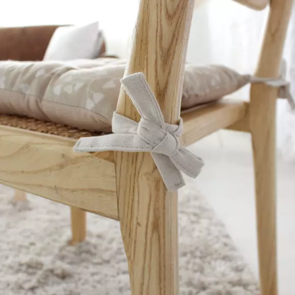 Coussin de chaise carré Herbier Beige 3