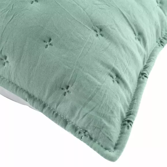 Housse de coussin carrée (60 cm) Mellow Chic Vert menthe 3