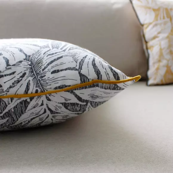 Coussin carré coton (40 cm) Bundi Gris 3