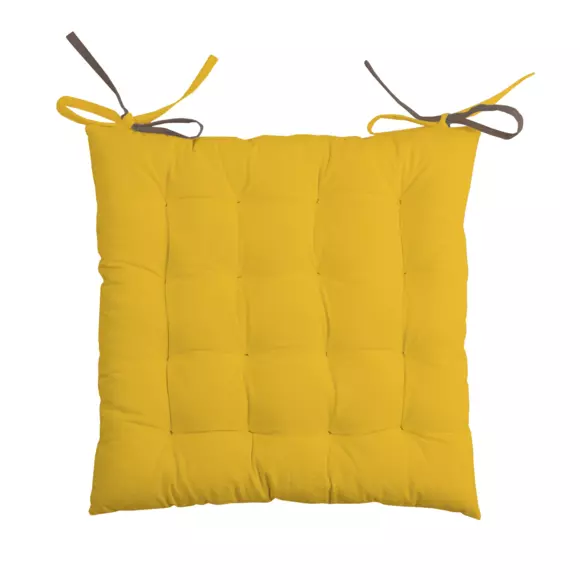Cojín de silla Duo Amarillo mostaza